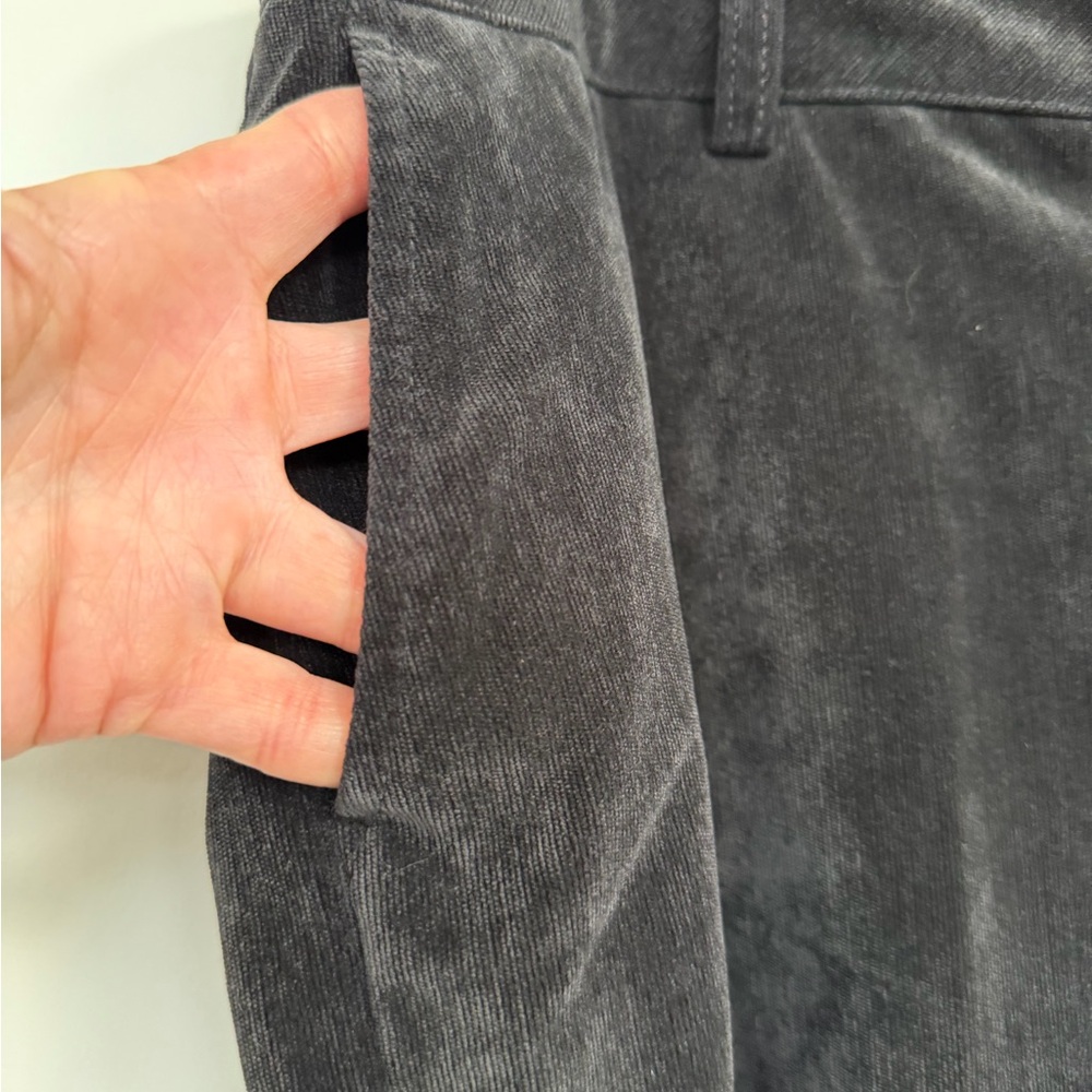 Coldwater Creek dark gray/ black Chenille Pantssize 10 - Picture 2 of 10